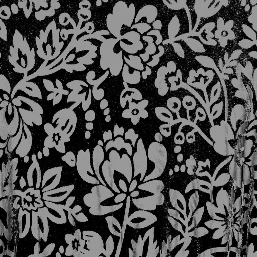 ANTHROPOLOGIE Saylor The Rebecca Black Velvet Floral Burnout Romper - Picture 6 of 6